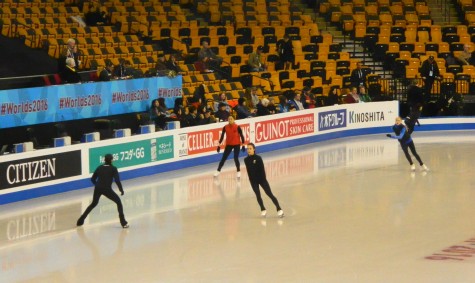 Competitors take to the TD Garden ice on Monday, March 28, for the first day of practice for the 2016 World Figure Skating Championships. 