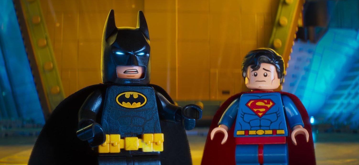 Batman (voiced by Will Arnett) and Superman (Channing Tatum) are part of the fun in