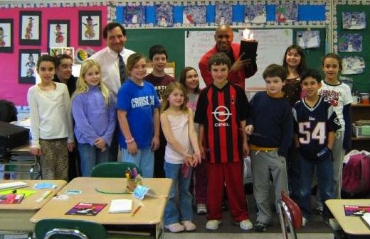 Bonaparte spoke with the Cunniff Kids News staff Feb. 6, 2008, and showed the reporters some of his magic tricks.