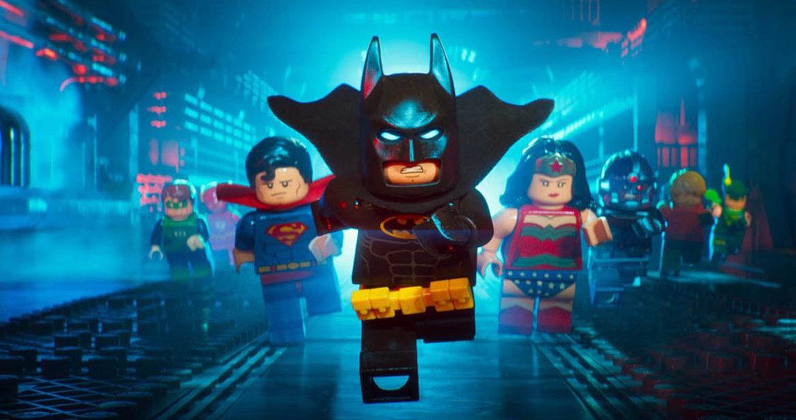 Batman (voiced by Will Arnett) gets a lot of help in