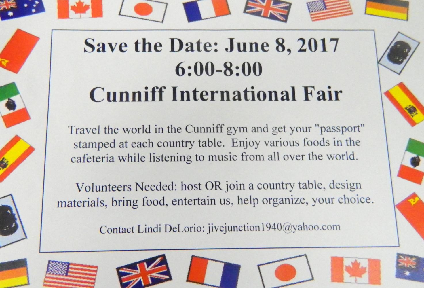 People will be coming from around the world to the first International Night at Cunniff Elementary School in Watertown, Mass., on Thursday, June 8, 2017.