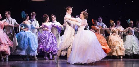 The Prince (Lukas James Miller) and Cinderella (Kaitlyn Mayse) dance in "Rodgers and Hammerstein’s Cinderella," which is playing at the Emerson Colonial Theatre through Dec. 30, 2018. 